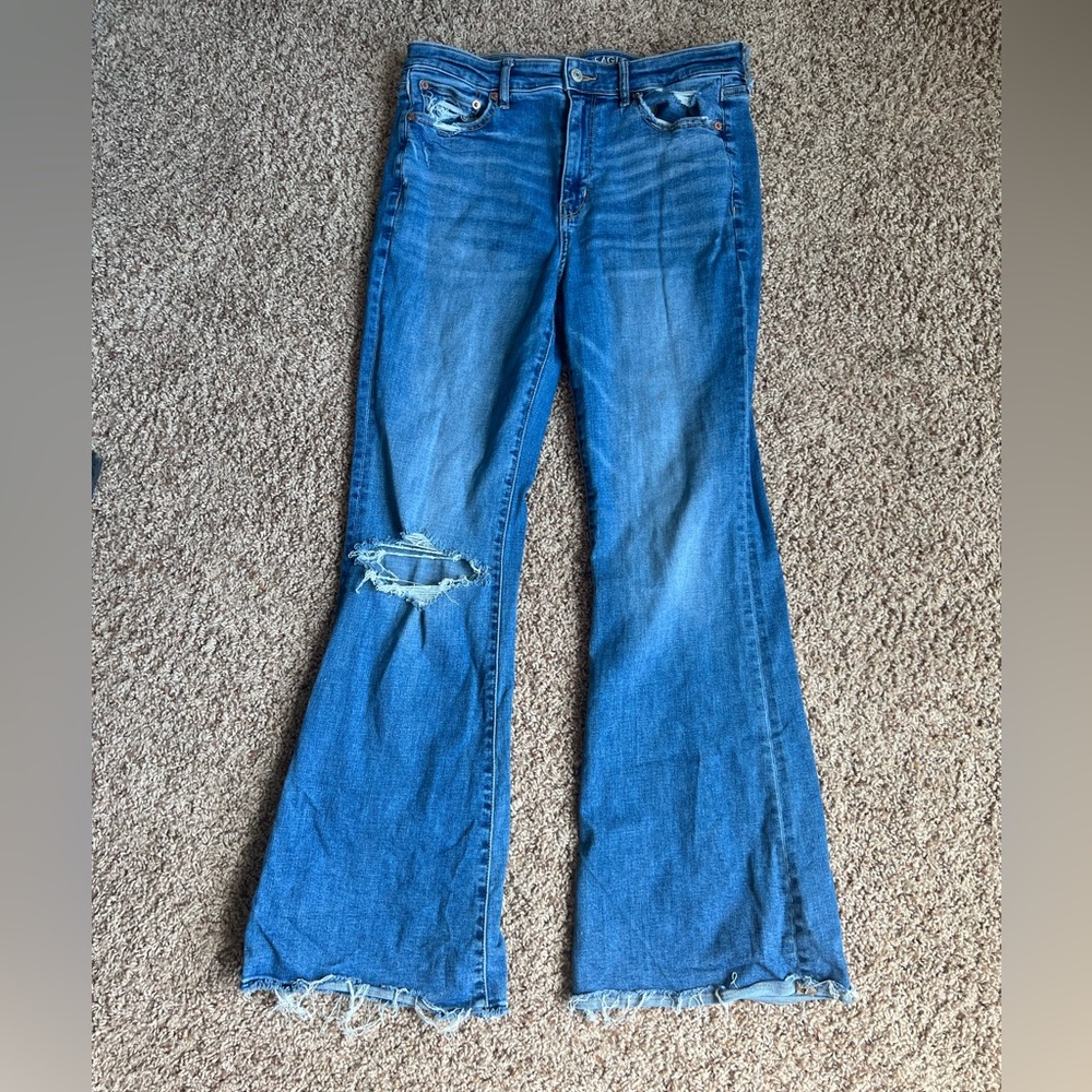 American eagle flare jeans size 10